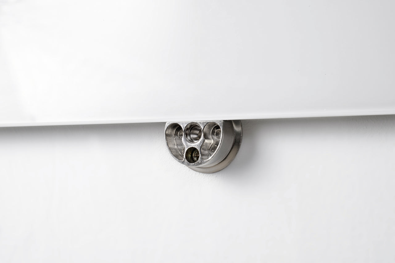 Legamaster Glas-Magnettafel 60 × 80 cm weiss – 2 Magneten enthalten, hygienische Glasfläche