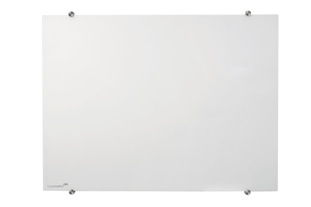 Legamaster Glas-Magnettafel 60 × 80 cm weiss – 2 Magneten enthalten, hygienische Glasfläche