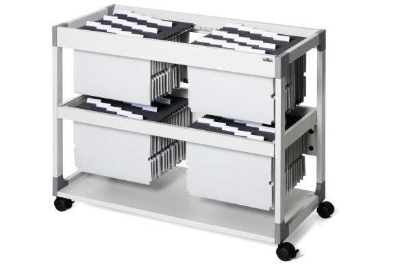 Durable Hängemappenwagen – für 200 Hängemappen A4, Folio und Foolscap, mit Rollen, 897 × 715 × 432 mm