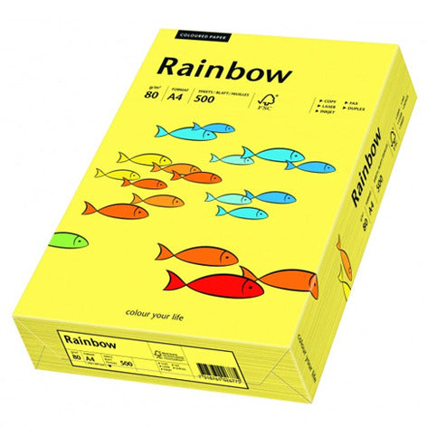 Papyrus Rainbow Farbiges Kopierpapier matt intensivgelb – A3, 80 g/m², 500 Blatt