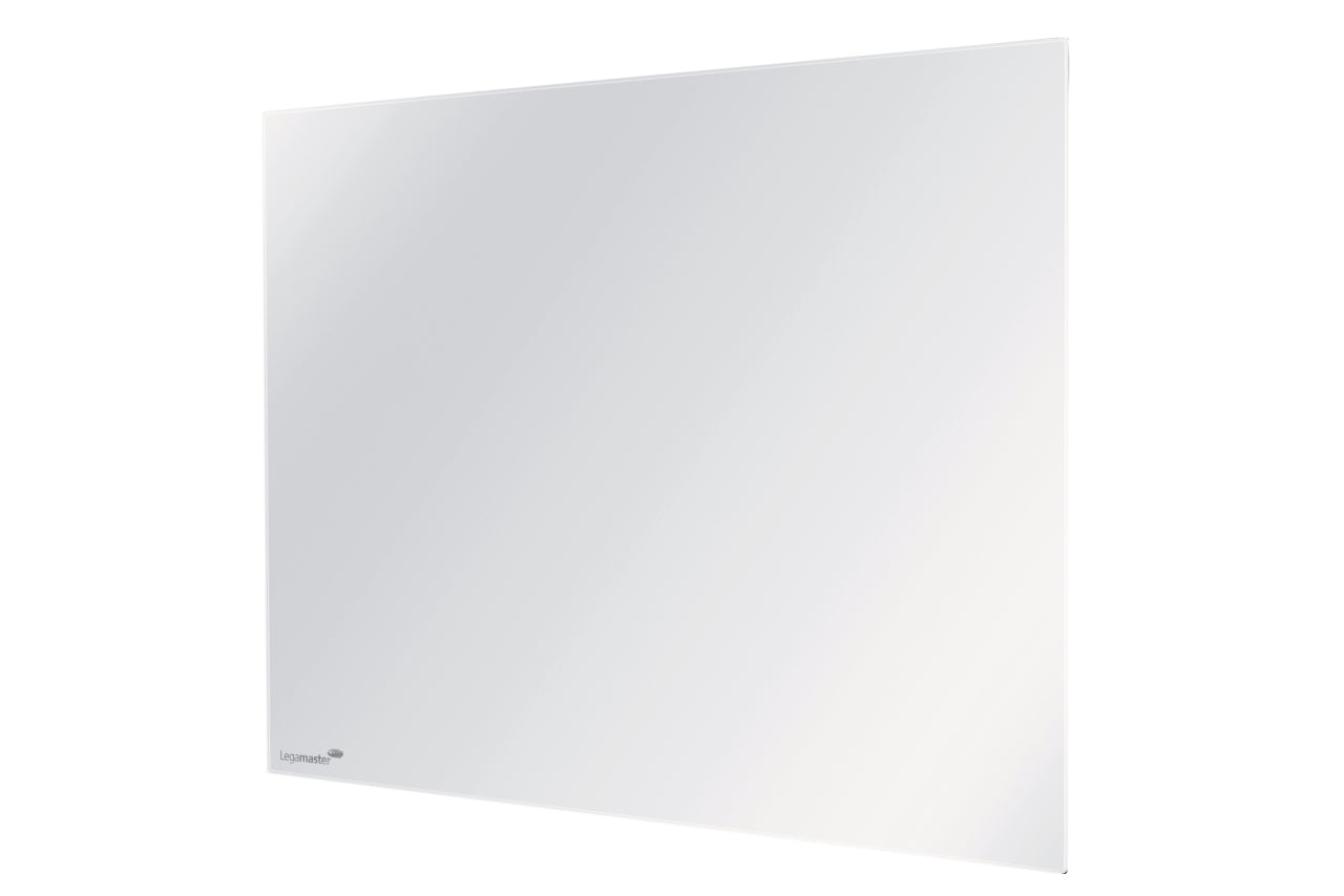 Legamaster Glas-Magnettafel 60 × 80 cm weiss – 2 Magneten enthalten, hygienische Glasfläche