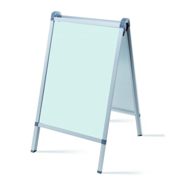 Franken Plakatständer Outdoor PRO – DIN A1, 652 × 1100 mm, silber, Aluminium