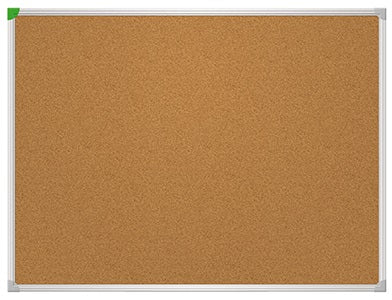Franken Korktafel – 120 × 80 cm, 1 Stk. – braun, Alurahmen