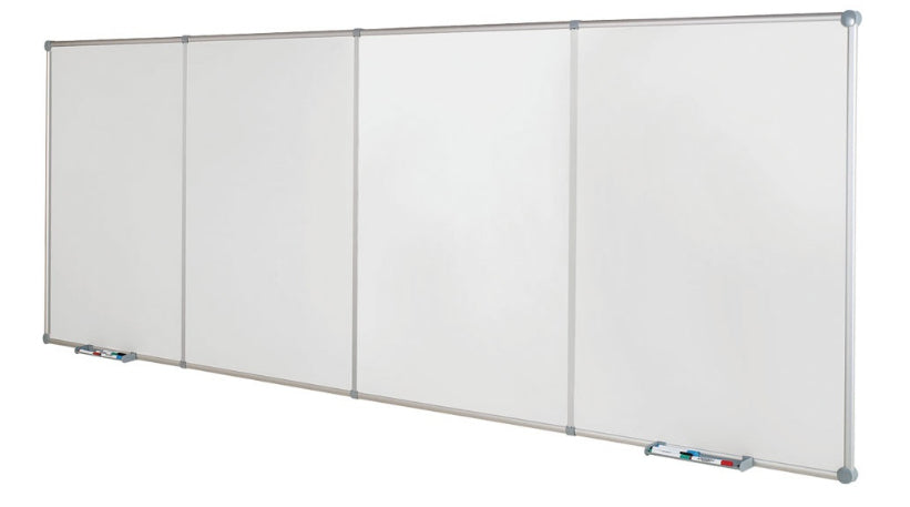 MAUL Whiteboard – 120 × 90 cm, Kunststoff, magnetisch, Aluminiumrahmen, Wandmontage