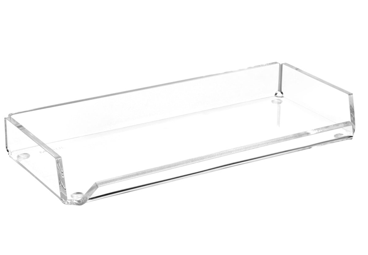 MAUL 1956005 Stifteköcher – 1 Fach, transparent, Acryl, B 220 × H 30 × T 100 mm