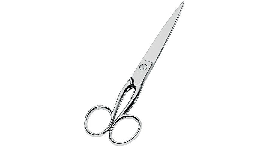 Wedo Universalschere – 17,8 cm, Stahl, für Rechts- und Linkshänder, spitz, Metall, Silber
