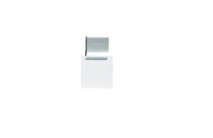 MAUL Klemmschiene – selbstklebend – silber – Aluminium – Breite 40 mm, Klemmweite 10 mm – 1 Stk.