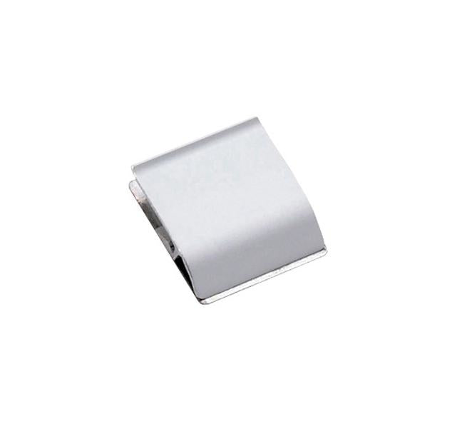 MAUL Klemmschiene – selbstklebend – silber – Aluminium – Breite 40 mm, Klemmweite 10 mm – 1 Stk.