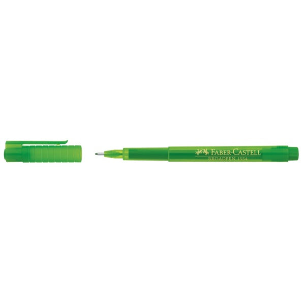 Faber-Castell Broadpen 1554 Fineliner – 0,8 mm, hellgrün, 1 Stk., dokumentenecht