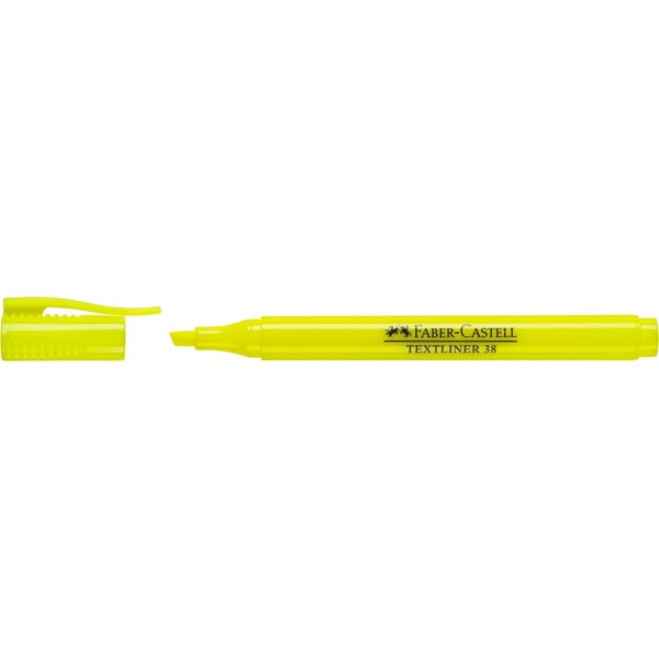 Faber-Castell Textmarker – Gelb, Keilspitze 1–4 mm