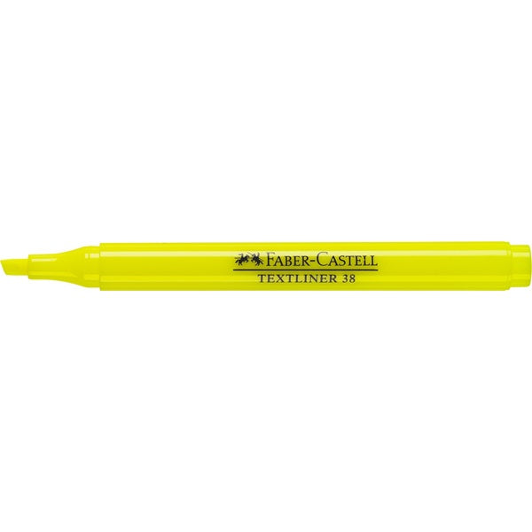 Faber-Castell Textmarker – Gelb, Keilspitze 1–4 mm
