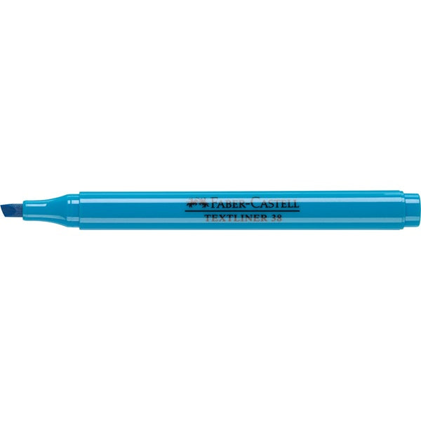 Faber-Castell Textmarker – Blau, Keilspitze 1–4 mm