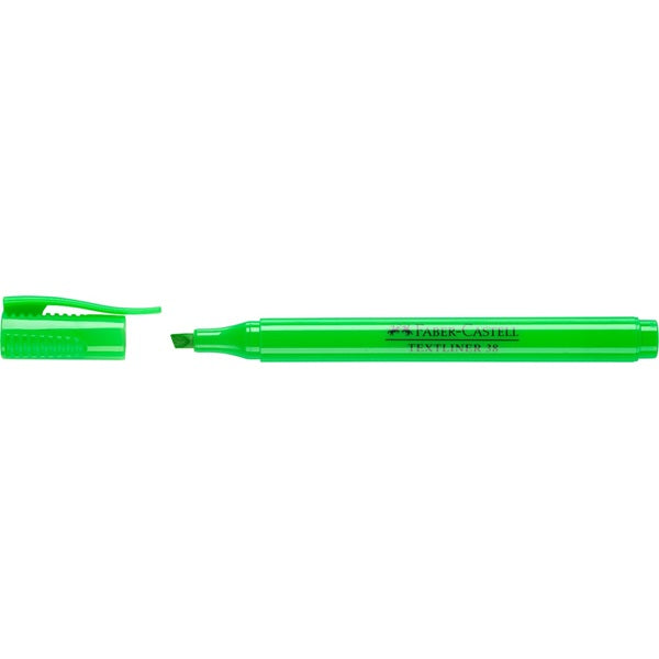 Faber-Castell Textmarker – Grün, Keilspitze 1–4 mm