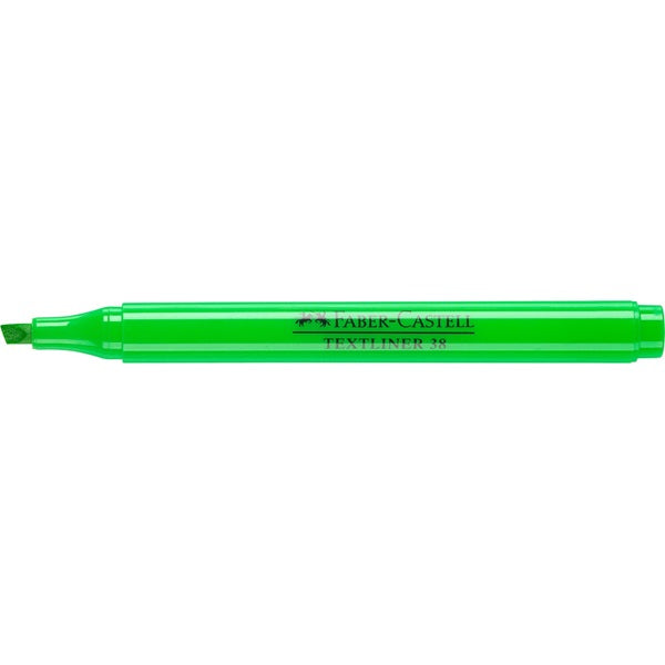 Faber-Castell Textmarker – Grün, Keilspitze 1–4 mm