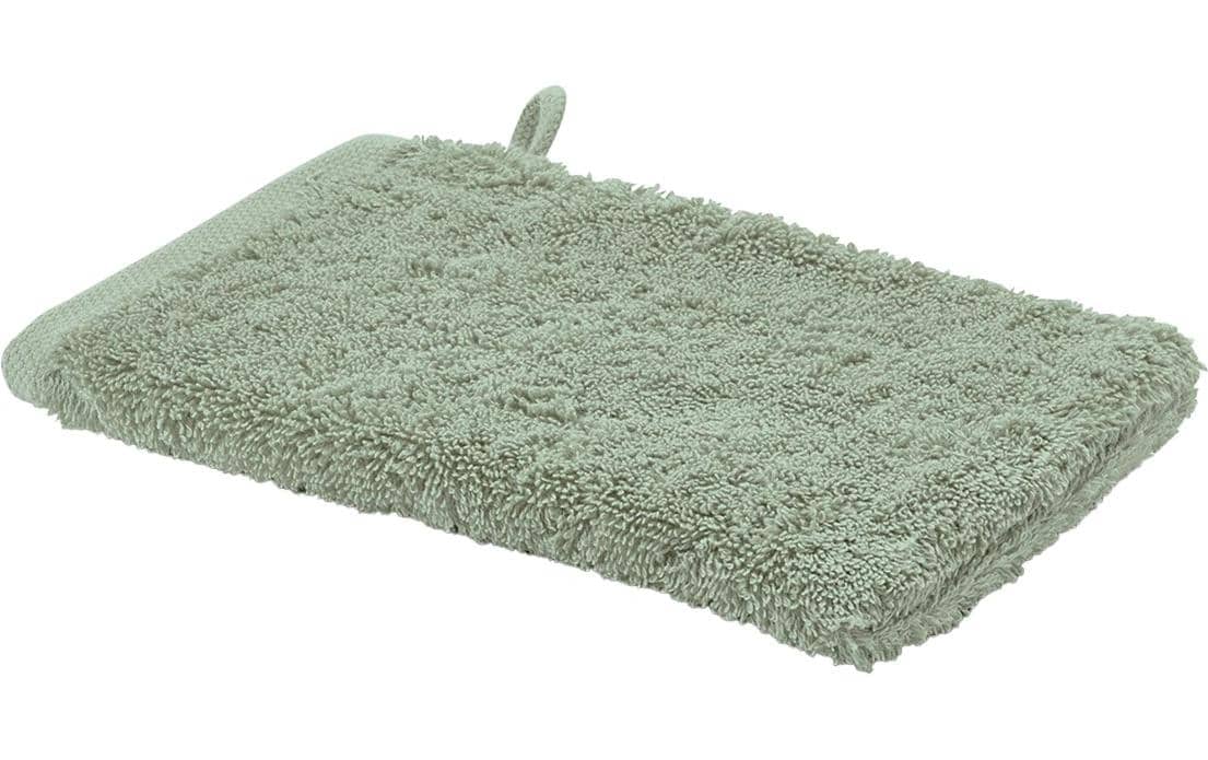 Aquanova Waschhandschuh London – 16×22 cm, Baumwolle, 600 g/m², Graugrün
