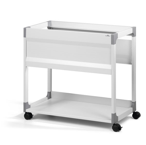 Durable SYSTEM File Trolley Regal – Stahl/Kunststoff, Grau, 70 × 71 × 44 cm, für Hängemappen und Aktenordner