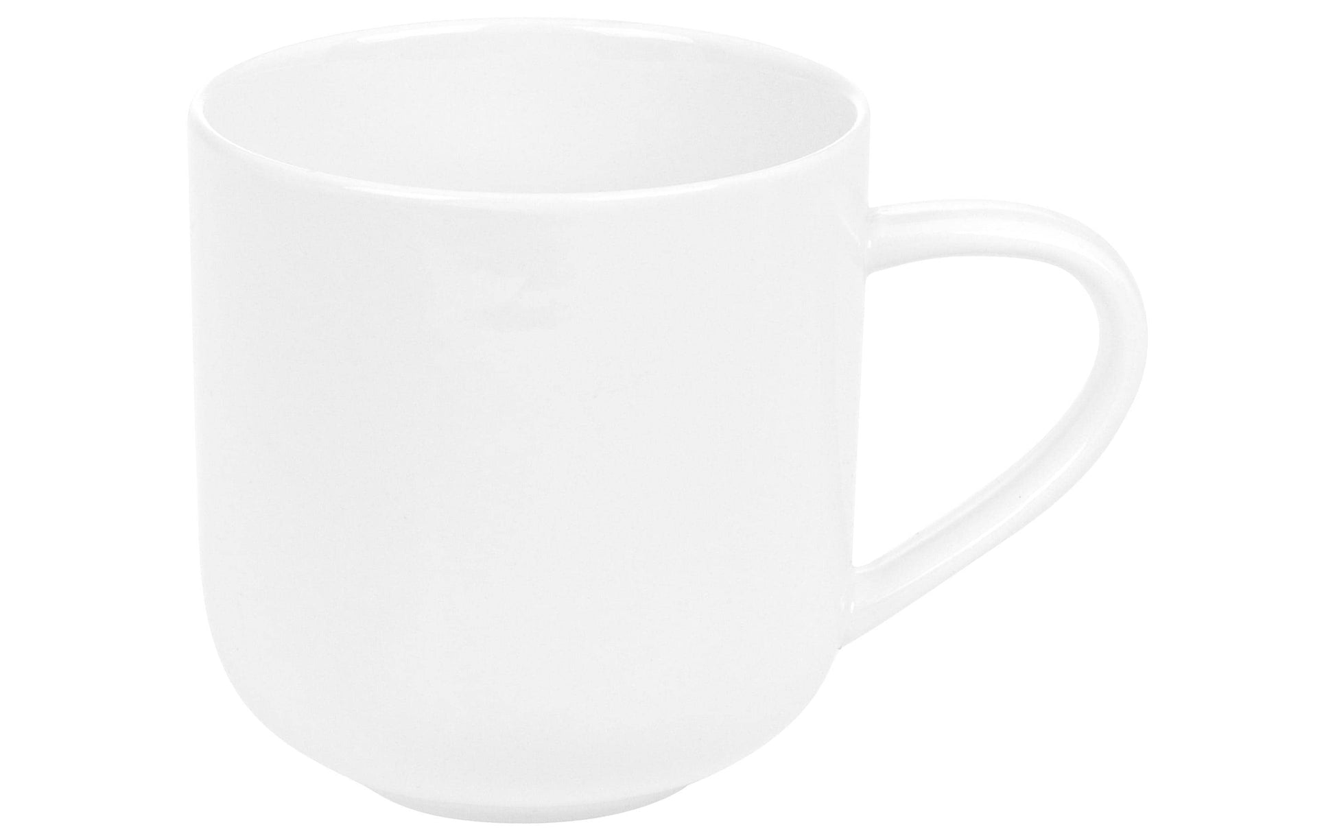 Furber. Kaffeetasse – 6er Set, 400 ml, Ø 9 cm, Knochenporzellan, Weiss, spülmaschinenfest, mikrowellengeeignet