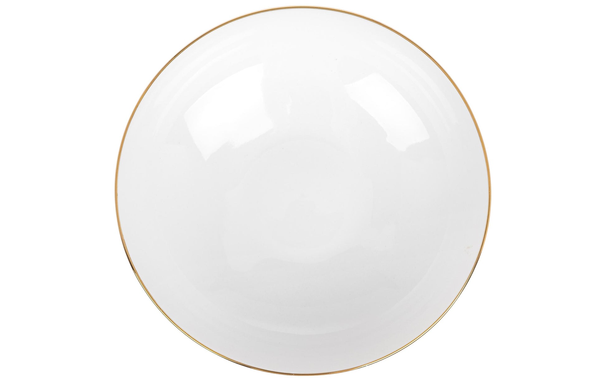 Furber. Furber Geschirrset – 20-teiliges Set, Ø 26,5 cm, Knochenporzellan, Weiss/Gold, spülmaschinenfest