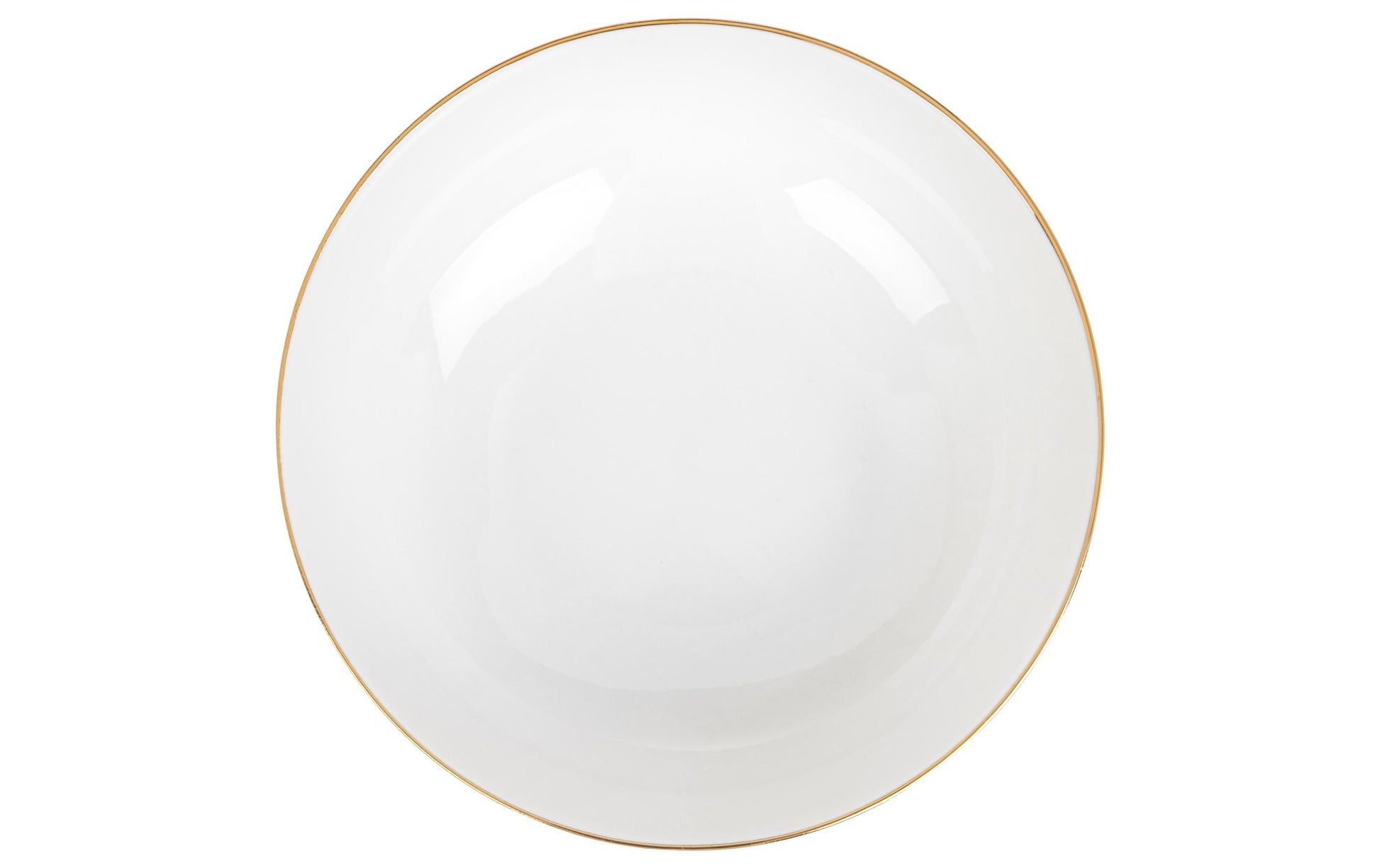 Furber. Furber Geschirrset – 20-teiliges Set, Ø 26,5 cm, Knochenporzellan, Weiss/Gold, spülmaschinenfest