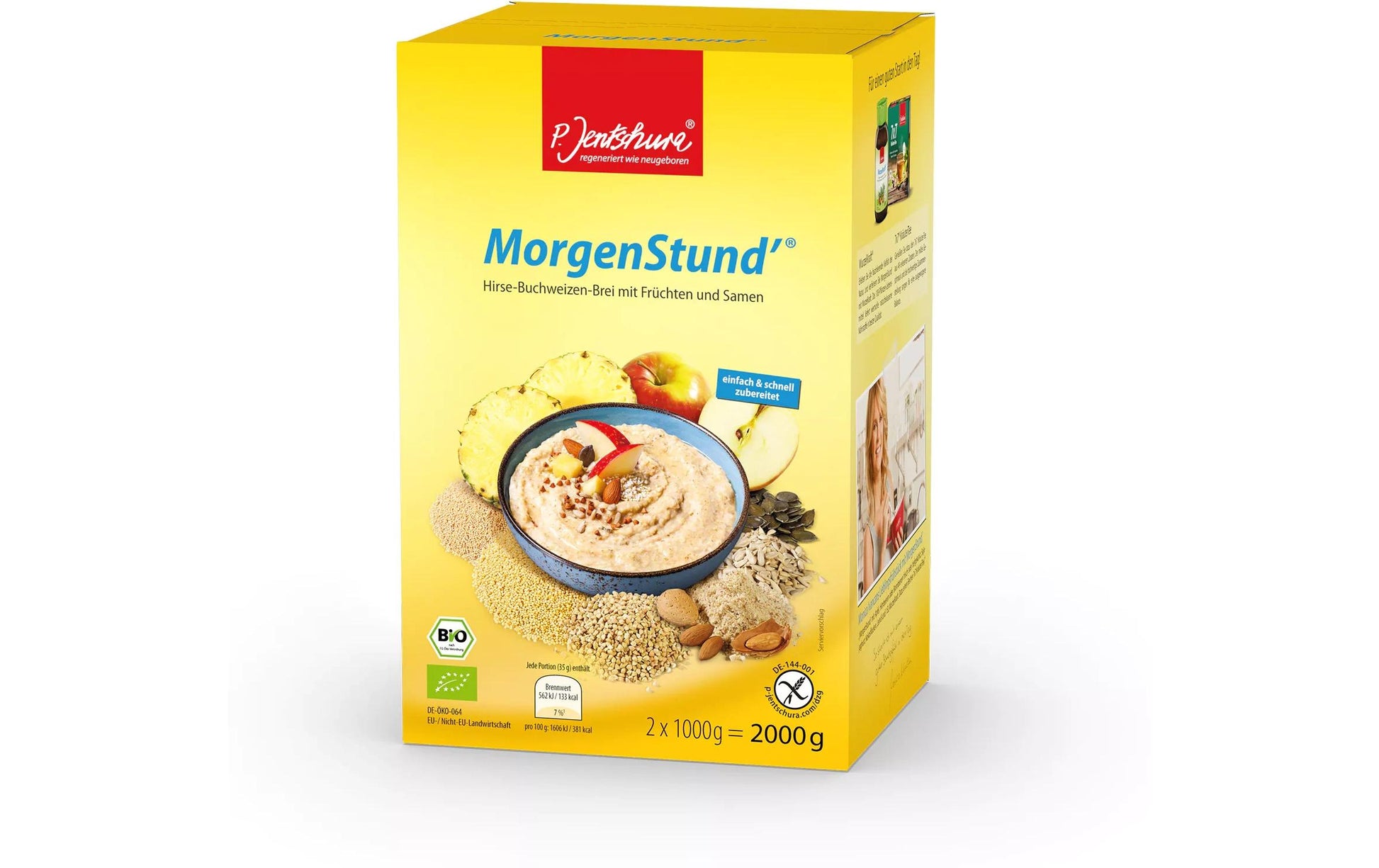 P. Jentschura MorgenStund Frühstücksbrei Bio, laktosefrei – 2000 g