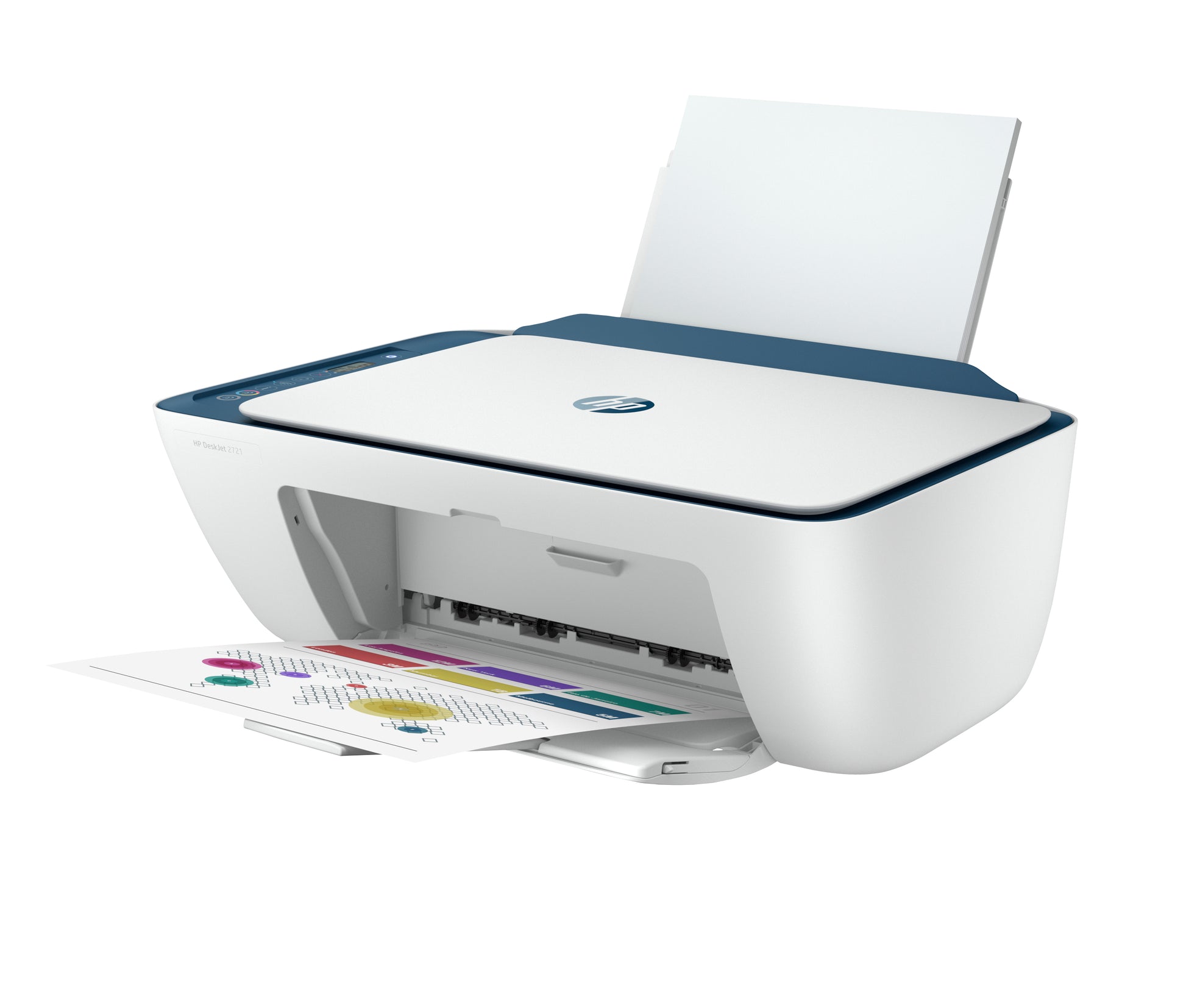 HP DESKJET 2721 ALL IN ONE – Farbtintenstrahl-Multifunktionsdrucker, A4, 3-in-1, Duplex, WLAN, AirPrint