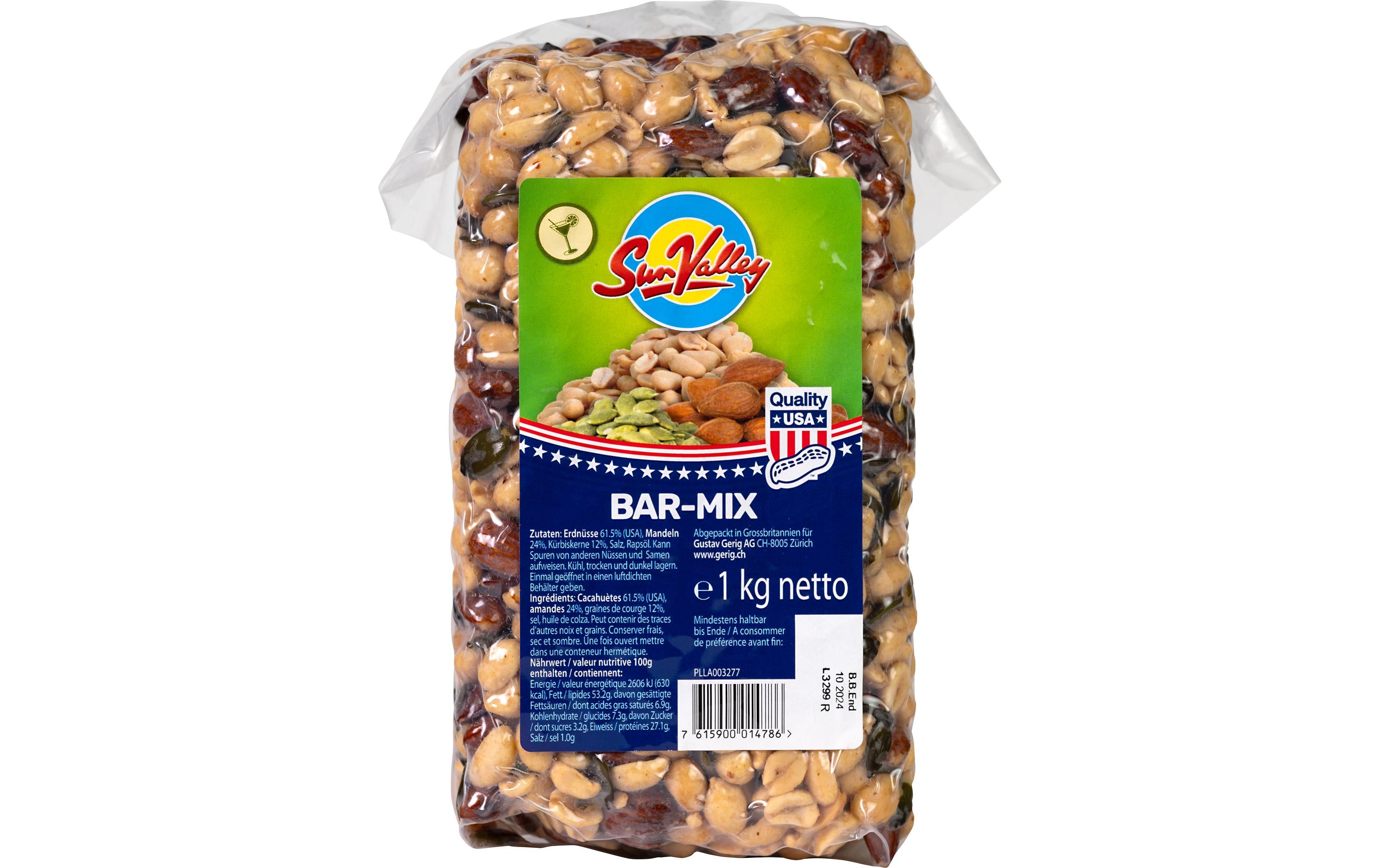 Sun valley Bar-Mix Nussmix, gesalzen – 1 kg