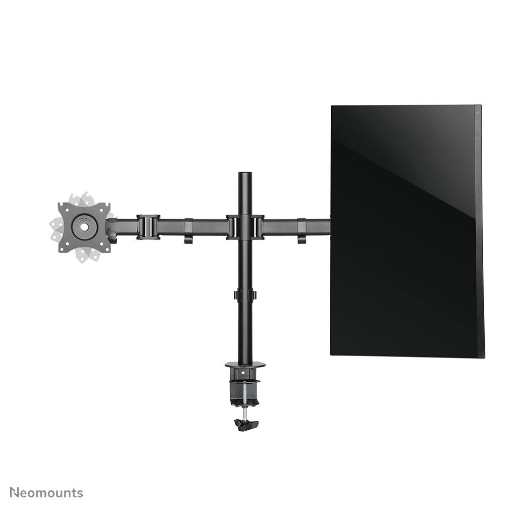 Neomounts NM-D135DBLACK – Monitorarm, Dual, Tischklemme – bis 27", VESA 75 × 75/100 × 100 mm, 8 kg