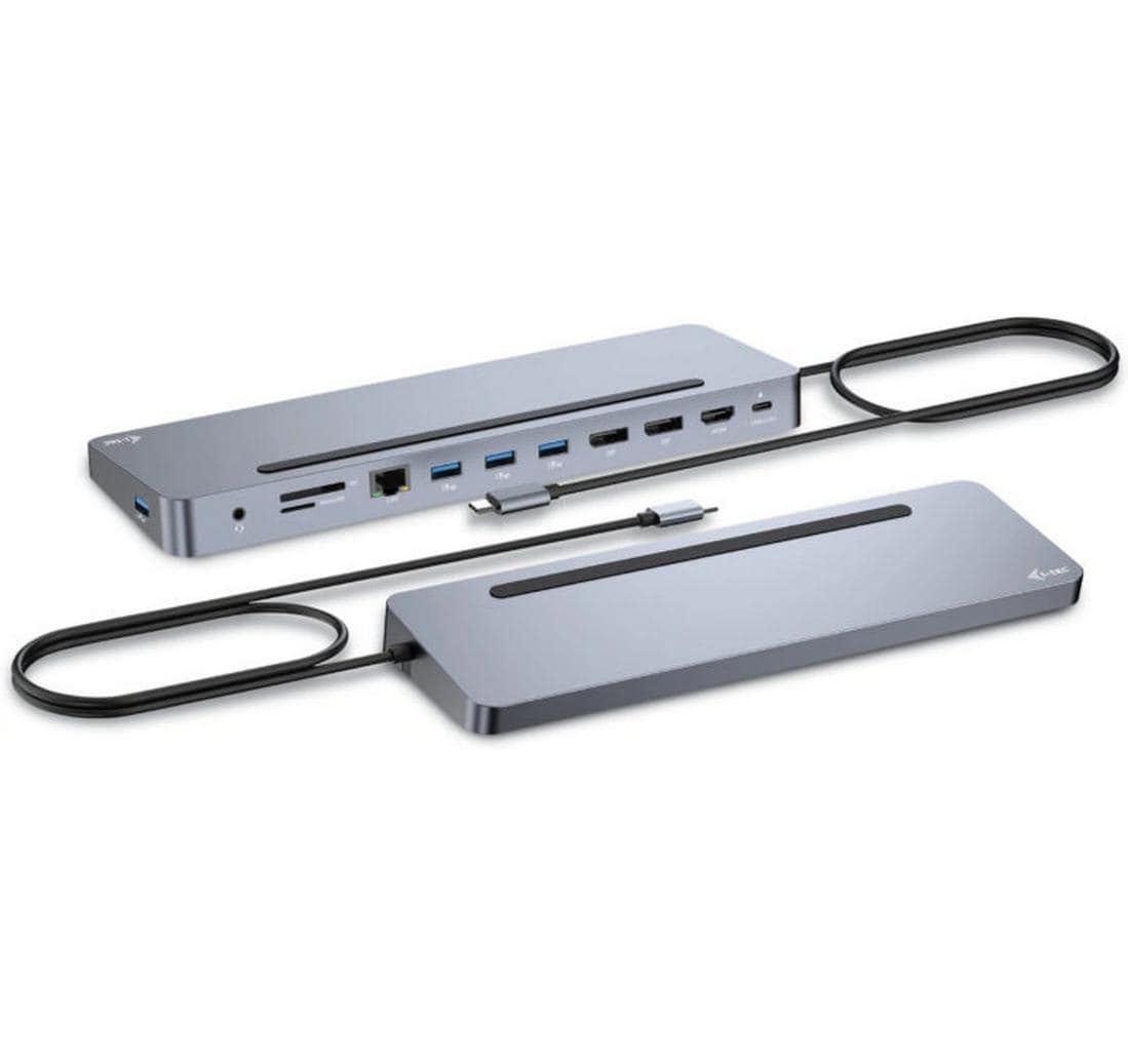 i-tec Dockingstation – USB-C, 2× DP, 1× HDMI, 4× USB-A, 1× USB-C, 100 W PD, GbE, für Windows/Mac