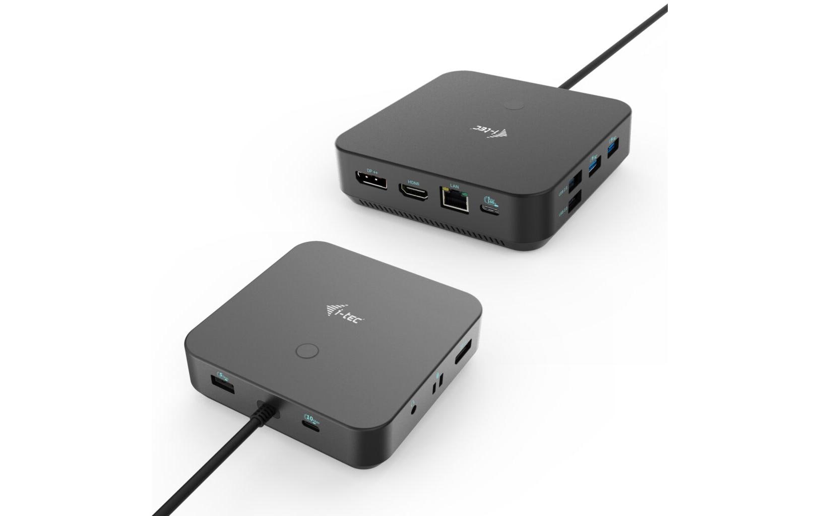 i-tec Dockingstation – USB-C, 2× DP, 1× HDMI, 5× USB-A, 2× USB-C, 100 W PD, GbE, 3,5 mm Audio