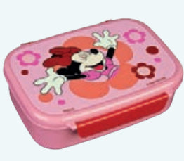 Scooli Minnie Mouse – Lunchbox, 13,5 × 18 × 6 cm, Kunststoff, Rot