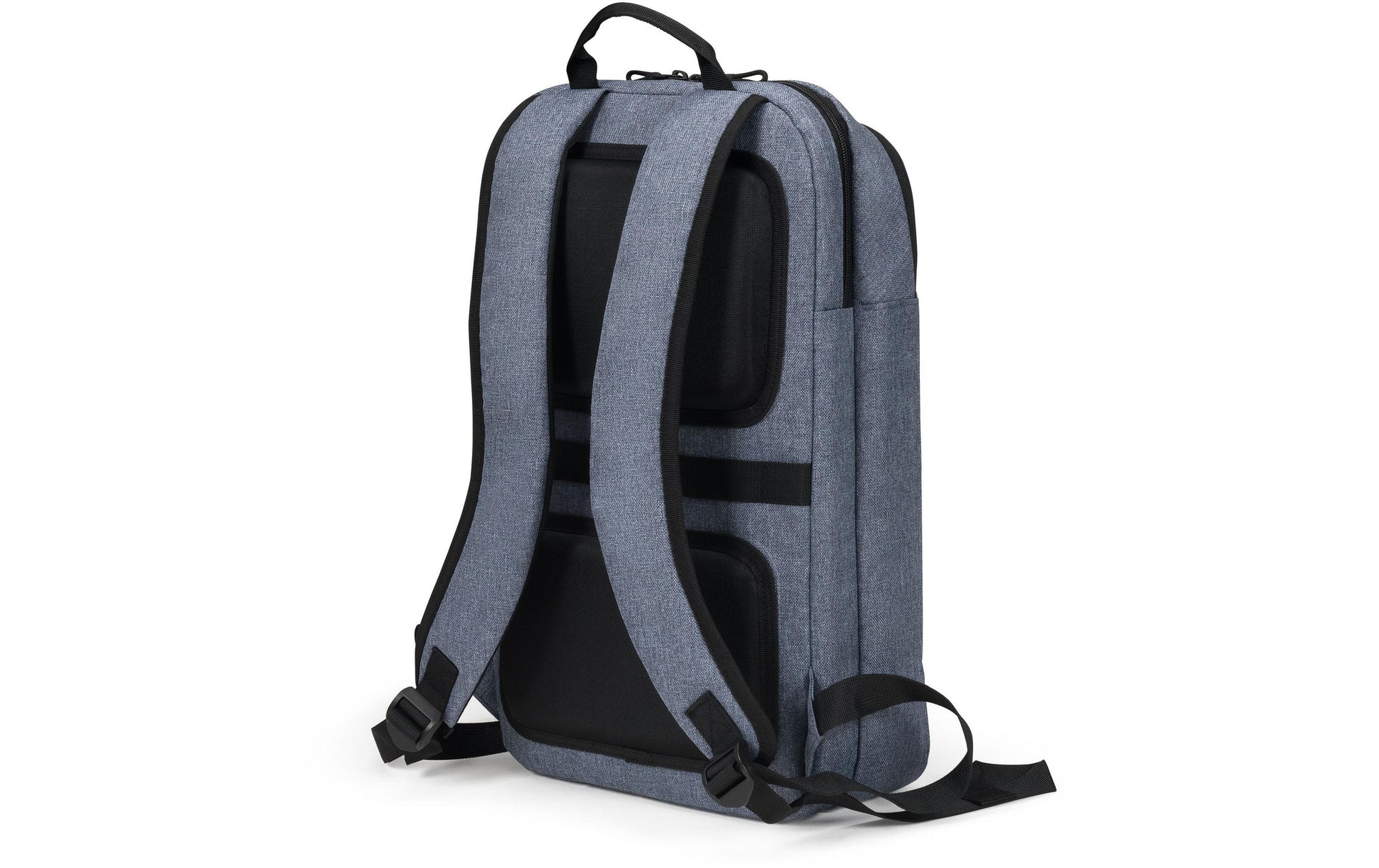 DICOTA Notebook-Rucksack Eco Backpack Slim MOTION – für 14,1", rPET-Polyester – Blue Denim, 270 × 410 × 100 mm