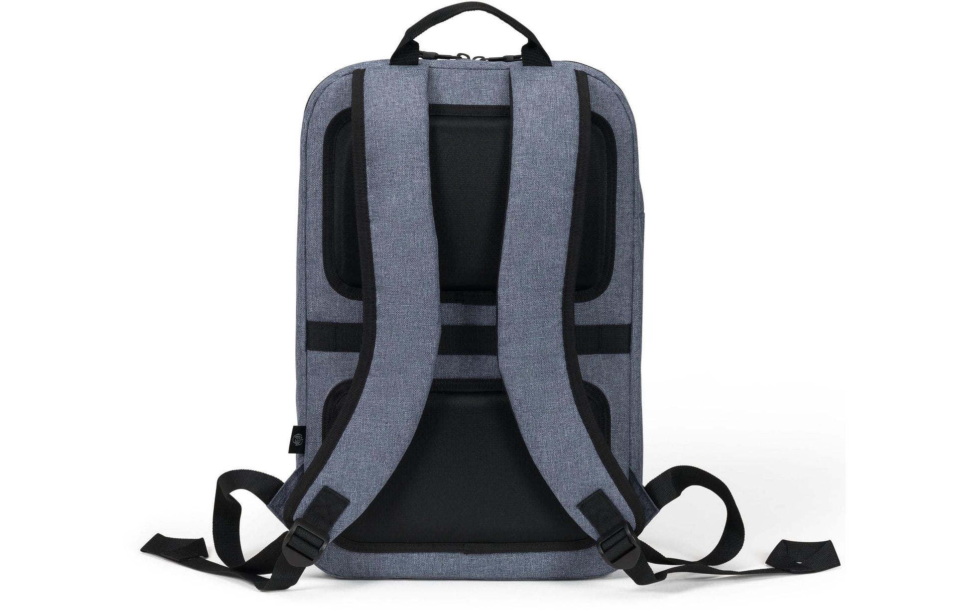 DICOTA Notebook-Rucksack Eco Backpack Slim MOTION – für 14,1", rPET-Polyester – Blue Denim, 270 × 410 × 100 mm