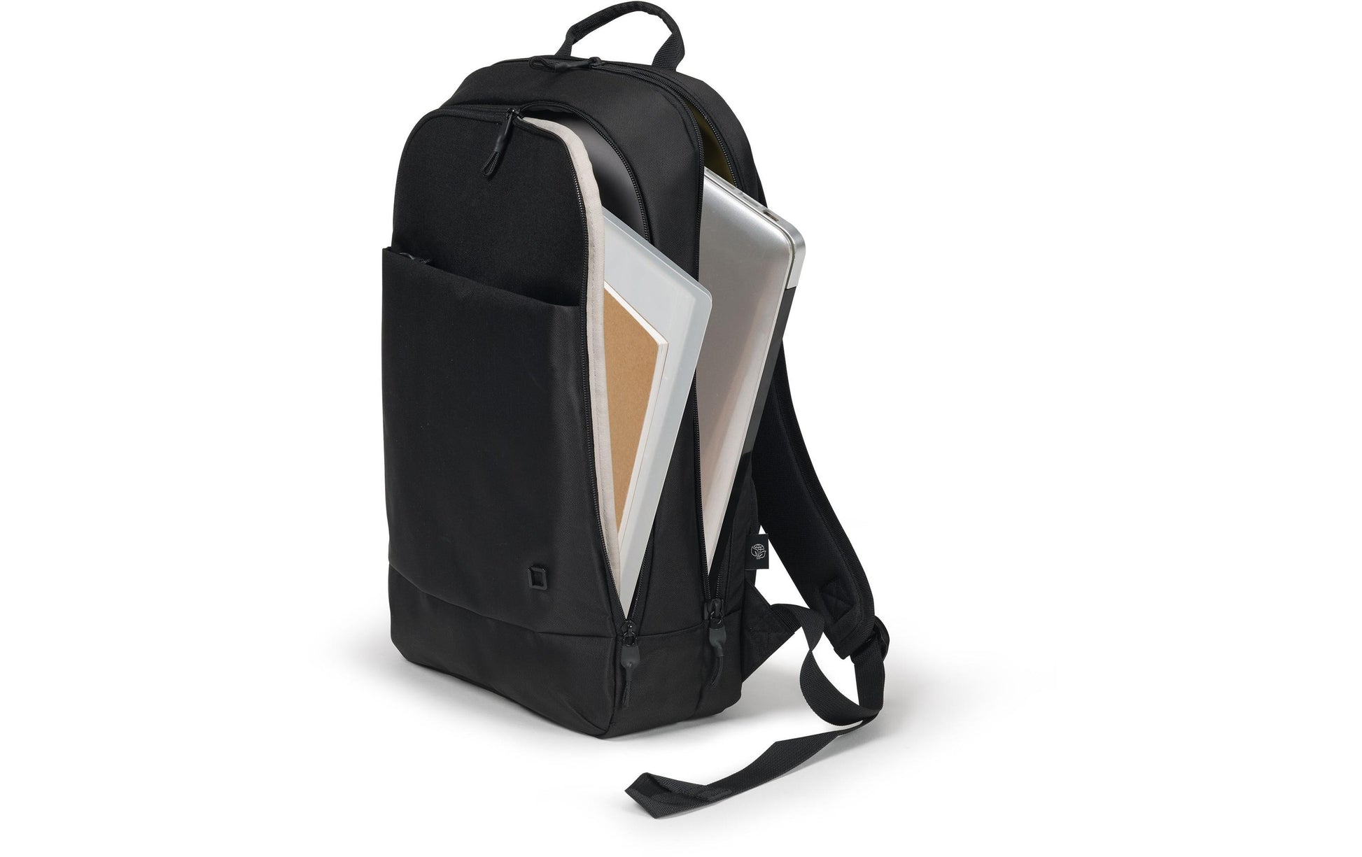 DICOTA Notebook-Rucksack bis 14,1" – Trolley-Haltegurt – Schwarz