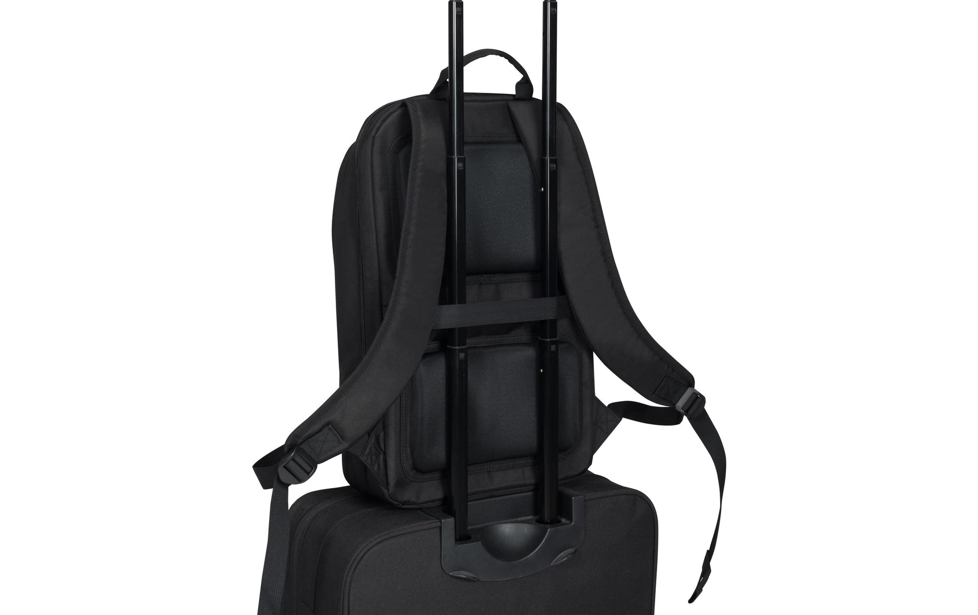 DICOTA Notebook-Rucksack bis 14,1" – Trolley-Haltegurt – Schwarz