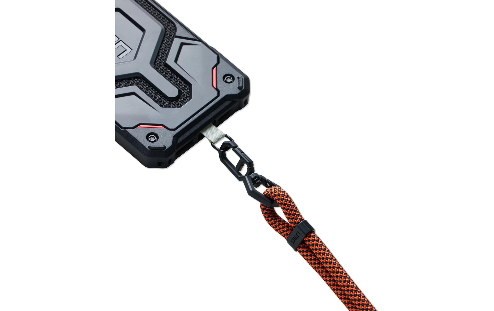 Urban Armor Gear UAG Civilian Crossbody Slim Lanyard – Trageband/Schlaufe – für Universal – 1,6 m – Schwarz/Rost