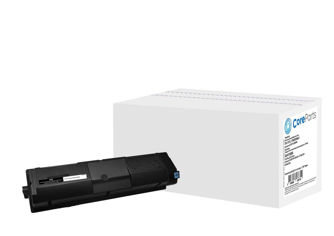 CoreParts TK-1170 Schwarzer Toner – Kompatibel – 7'200 Seiten – für Kyocera ECOSYS M2040/M2540/M2640