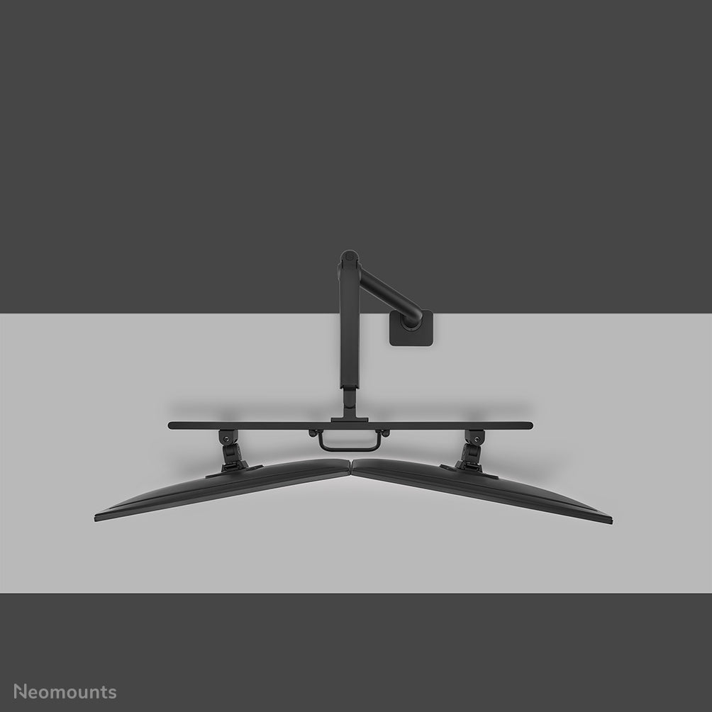 Neomounts DS75S-950BL2 – Tischhalterung, 2 Monitore, bis 27", VESA 75 × 75 mm, 8 kg, neigbar, schwarz