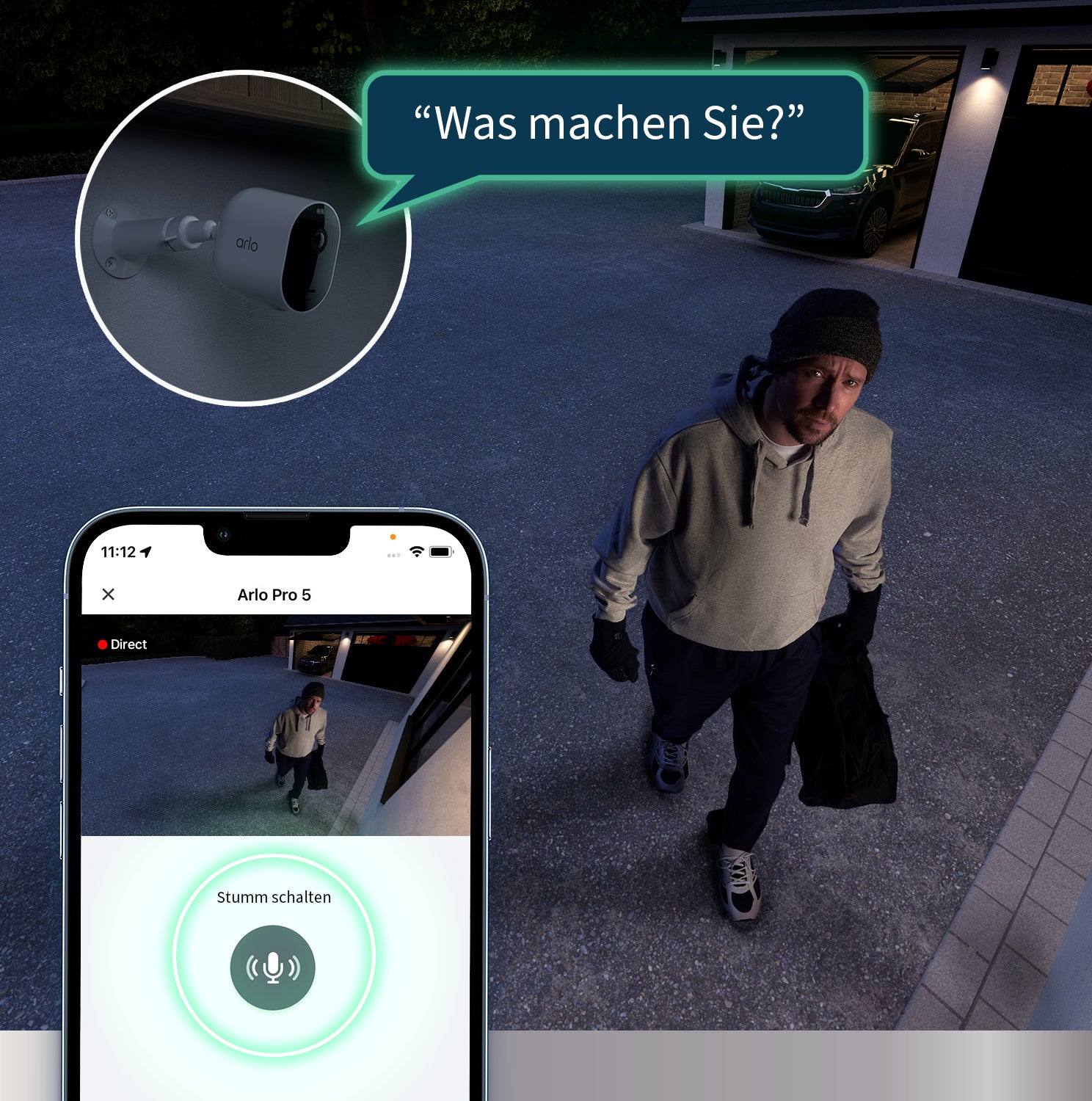 Arlo Pro5 Überwachungskamera – 2K, 2er-Set
