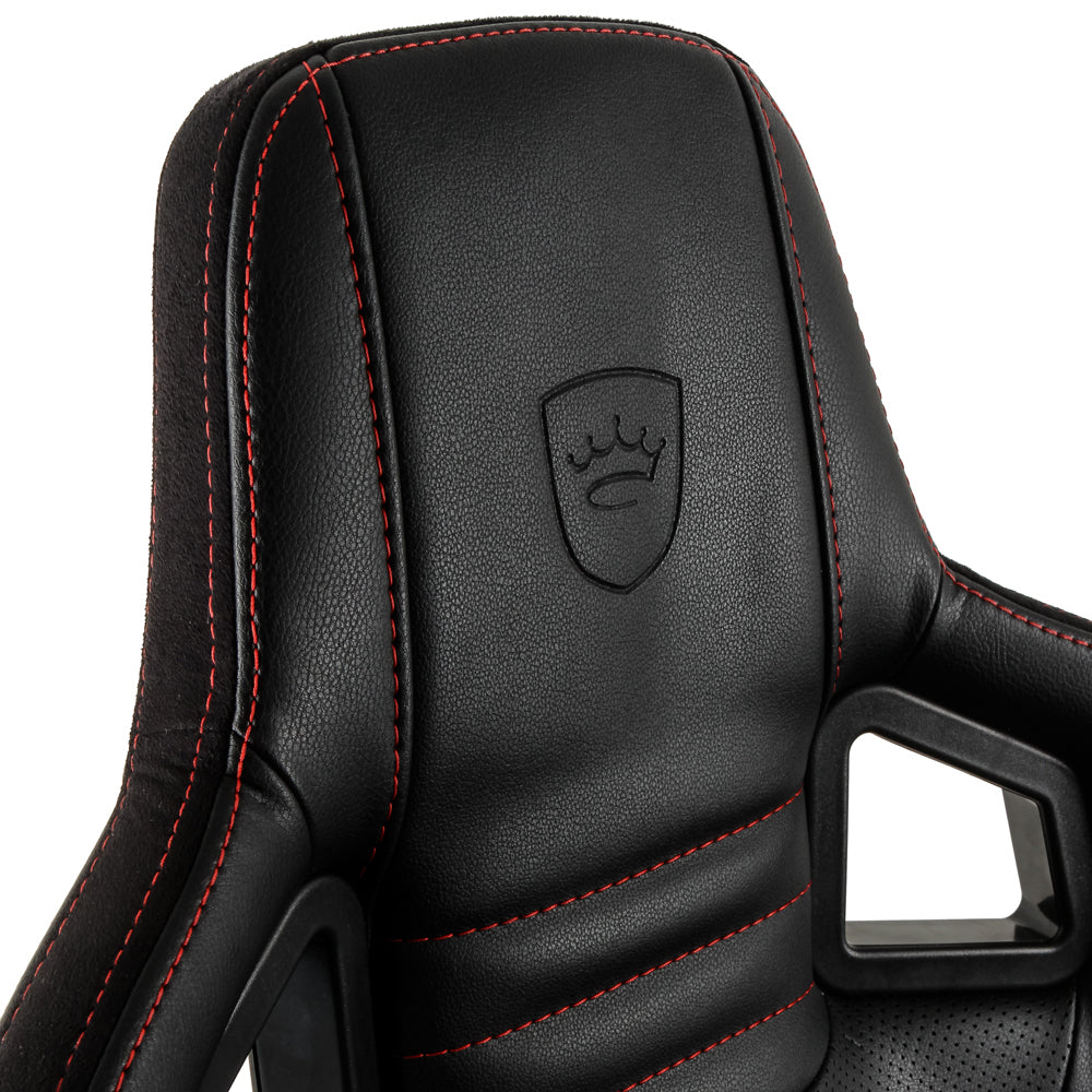 Noblechairs Gamingstuhl Epic – Sitzhöhe 49,5–59,5 cm, 120 kg, Schwarz/Rot