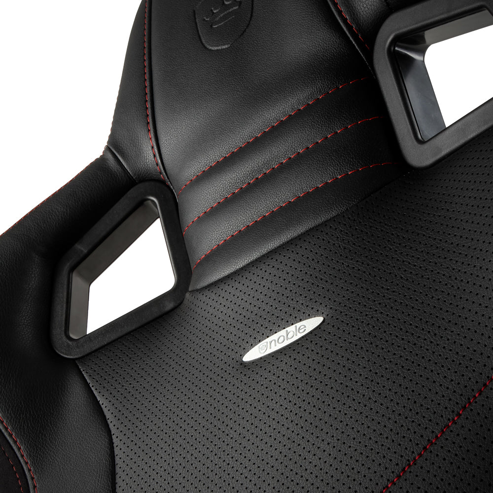 Noblechairs Gamingstuhl Epic – Sitzhöhe 49,5–59,5 cm, 120 kg, Schwarz/Rot