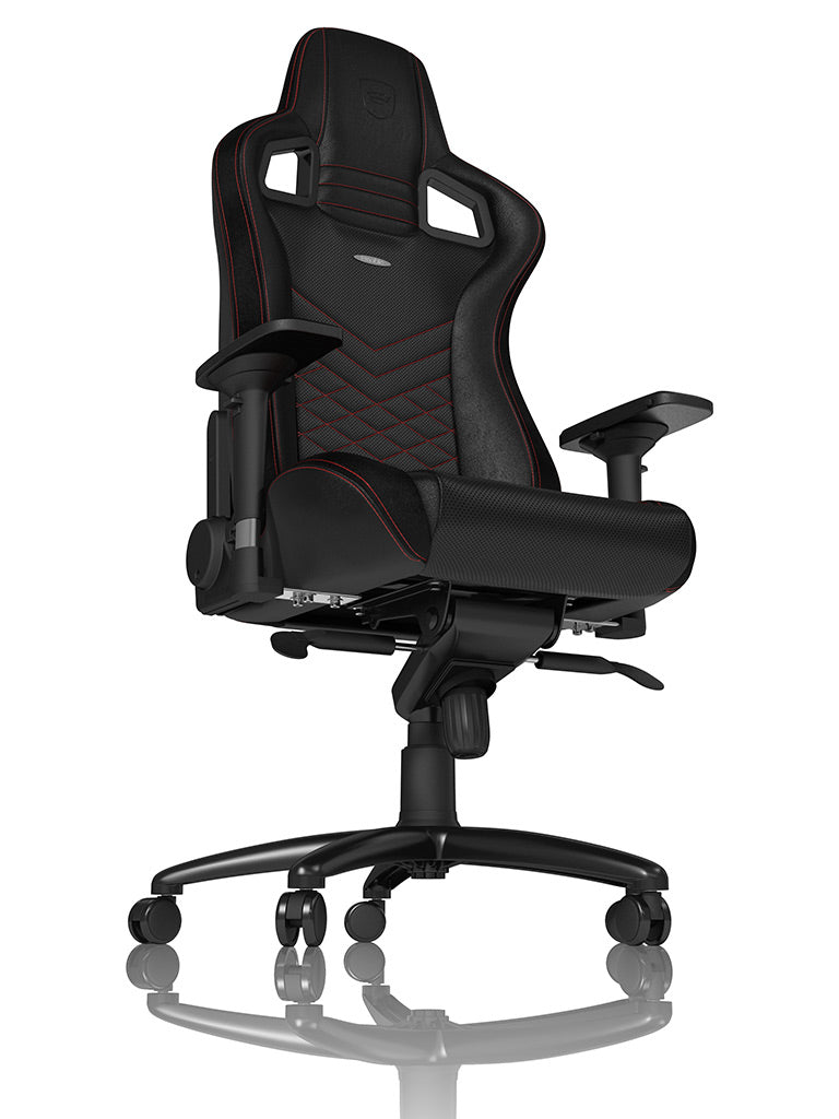 Noblechairs Gamingstuhl Epic – Sitzhöhe 49,5–59,5 cm, 120 kg, Schwarz/Rot