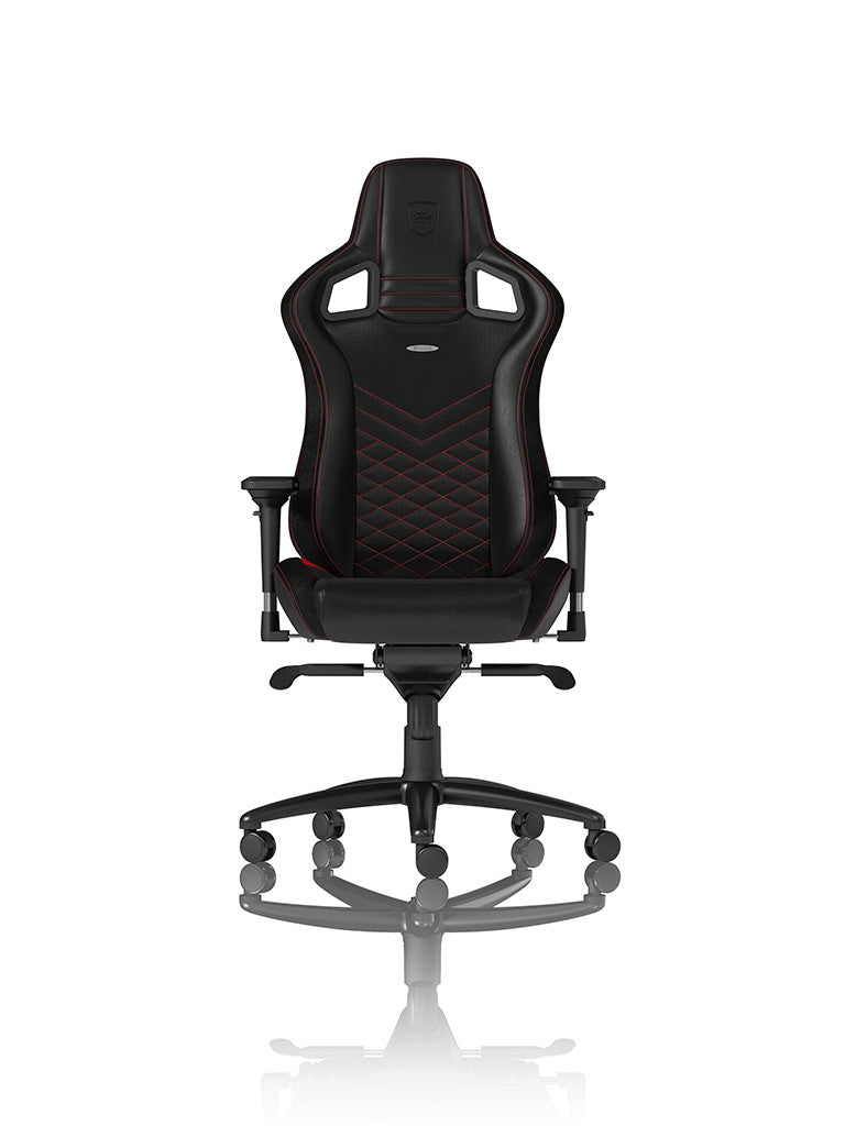 Noblechairs Gamingstuhl Epic – Sitzhöhe 49,5–59,5 cm, 120 kg, Schwarz/Rot