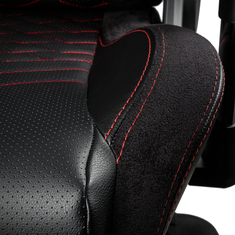 Noblechairs Gamingstuhl Epic – Sitzhöhe 49,5–59,5 cm, 120 kg, Schwarz/Rot