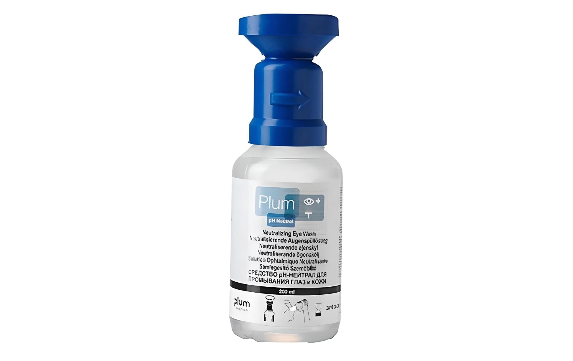 PLUM Augenspüllösung – pH-neutral 4,9 %, 200 ml