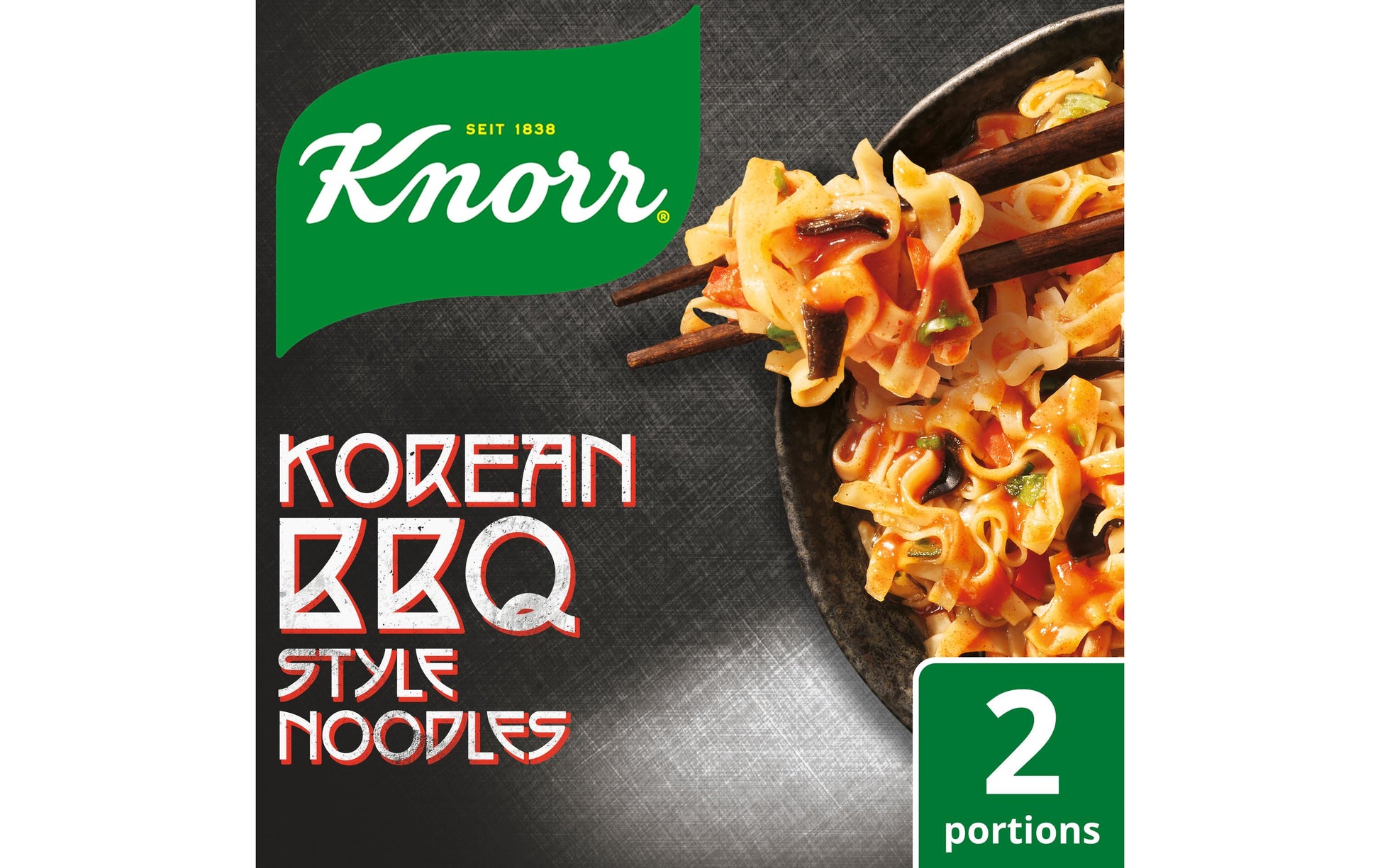 Knorr Asia Specials Instantnudeln Korean BBQ & scharf, vegan, Beutel – 135 g