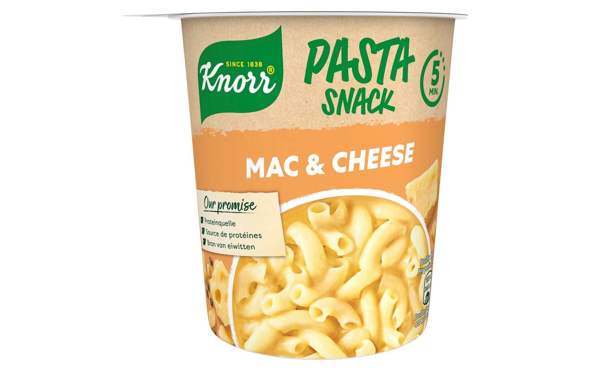 Knorr Pasta Snack, Käse, Vegetarisch, Becher – 62 g