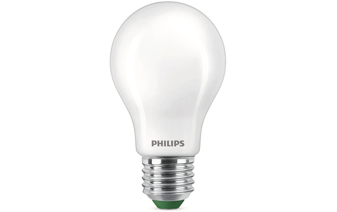 Philips by Signify Philips LED-Leuchtmittel E27 A-Form – Neutralweiss 4000 K, 840 lm, 4 W – 1 Stk., Weiss, Glas