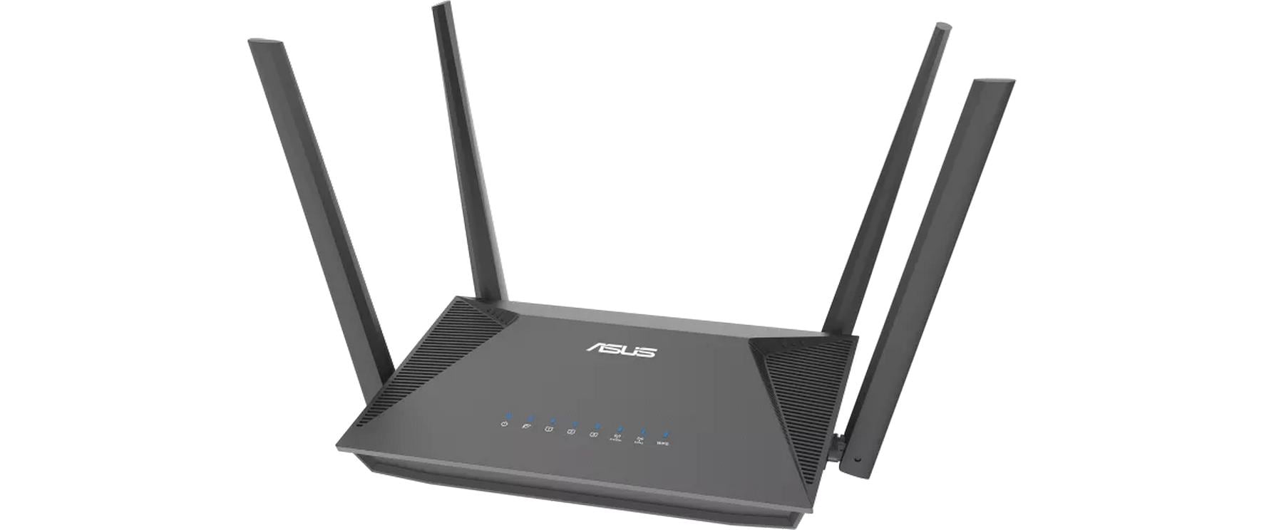 ASUS RT-AX52 – Wi-Fi 6 Router, Dual-Band (2,4/5 GHz), AX1800, 4× GbE, Schwarz