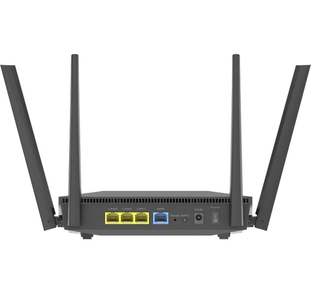 ASUS RT-AX52 – Wi-Fi 6 Router, Dual-Band (2,4/5 GHz), AX1800, 4× GbE, Schwarz