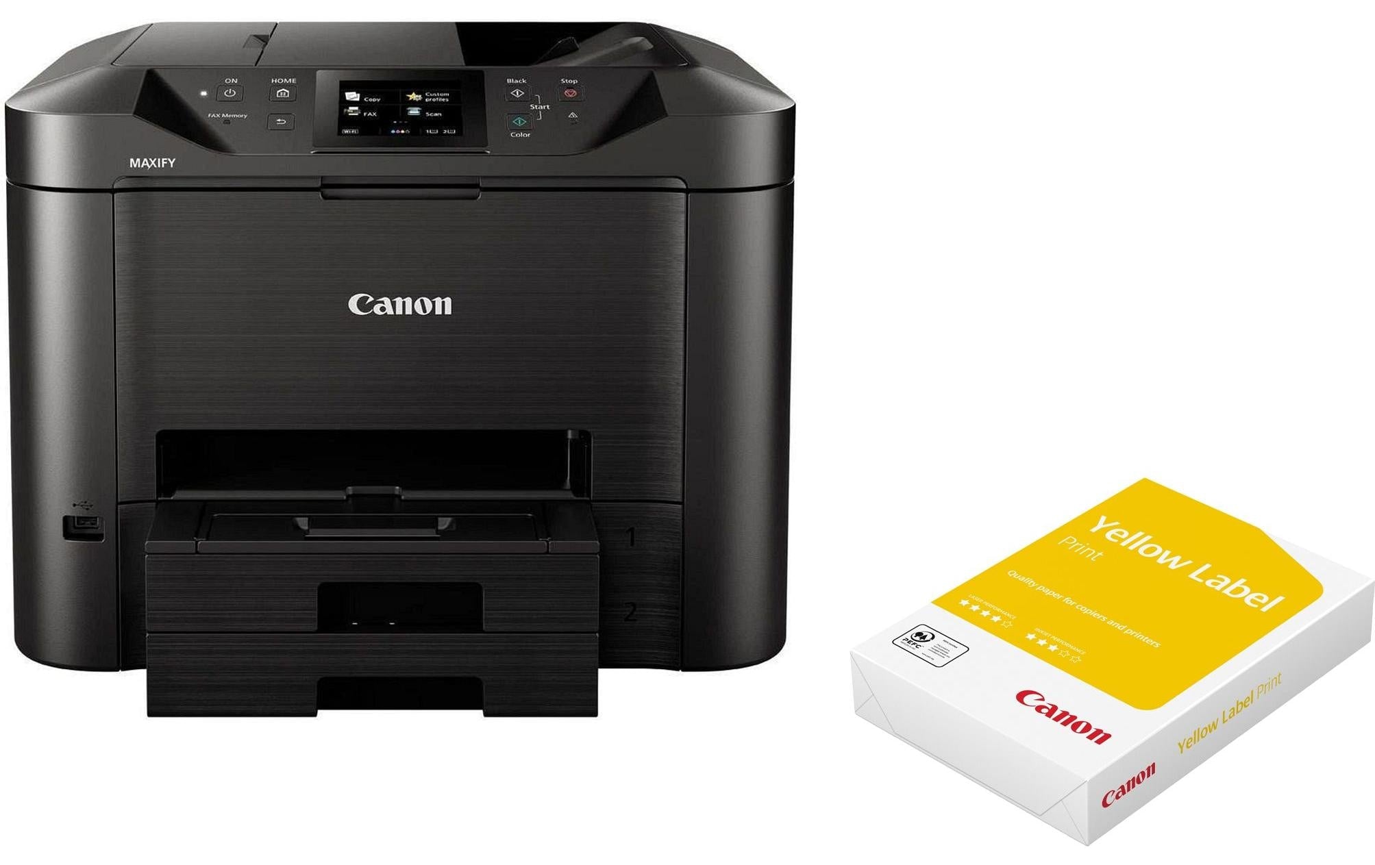 Canon MAXIFY MB5450 – Farbiges Tintenstrahl-MFP A4, 4-in-1 – USB – Duplex, Duplex-ADF – 24 S./Min. S/W